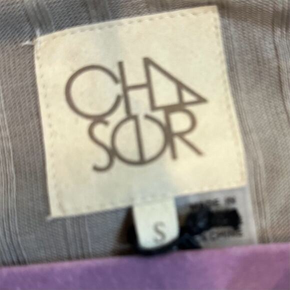 Chaser Women's  collared dress Long Sleeve Button Down tan Size S - Picture 4 of 9